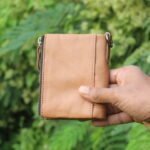 Brown Color KAVI,s Sort Leather Wallet Gift For Men (Model Brown 102)