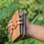 Brown Color KAVI,s Sort Leather Wallet Gift For Men (Model Brown 102)